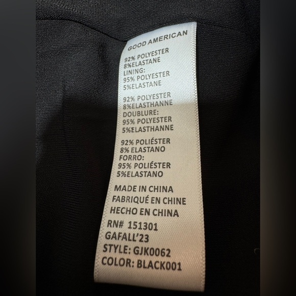 GOOD AMERICAN good scuba boss blazer 2.0 in black size 4 - Picture 10 of 14